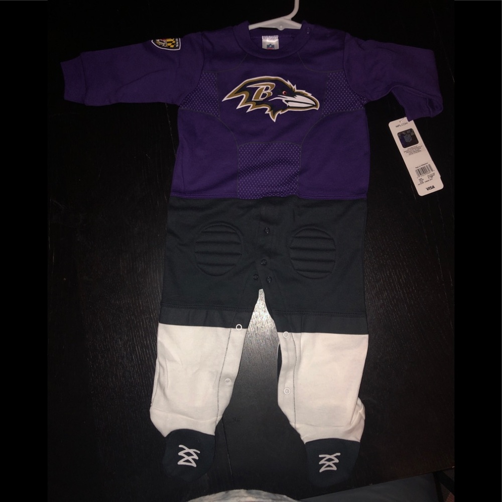 Baltimore Ravens Football Onezie Baby Size 6-9M